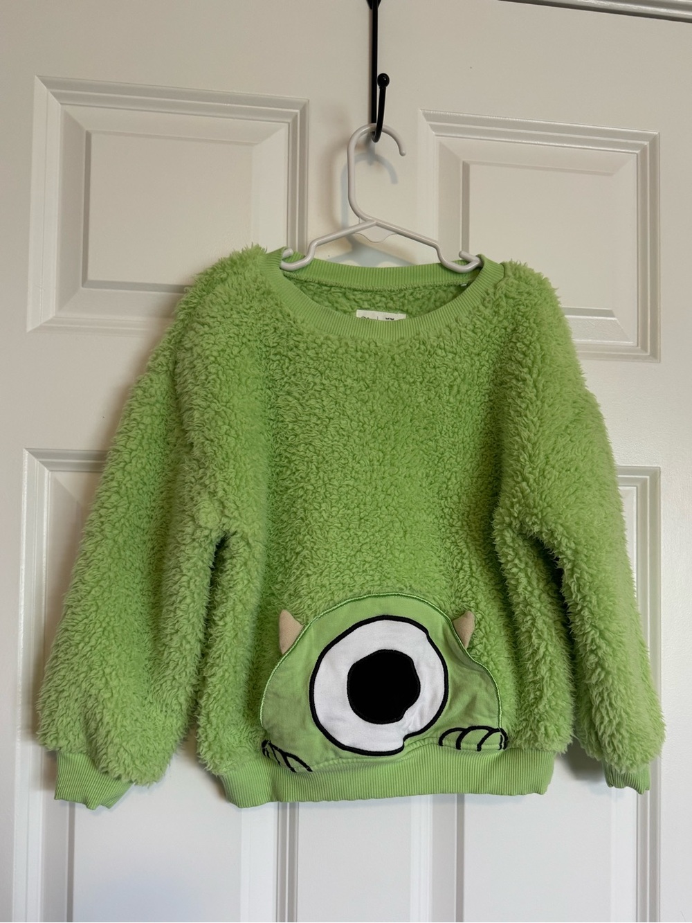 Little Sleepies Mike Wazowski Sherpa Pocket Crewneck, 4T